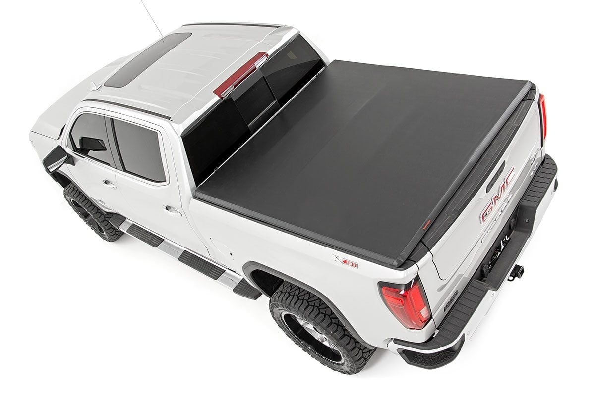 Soft Tri-Fold Bed Cover | 5'10" Bed | Chevy/GMC Sierra/Silverado 1500 (19-25)
