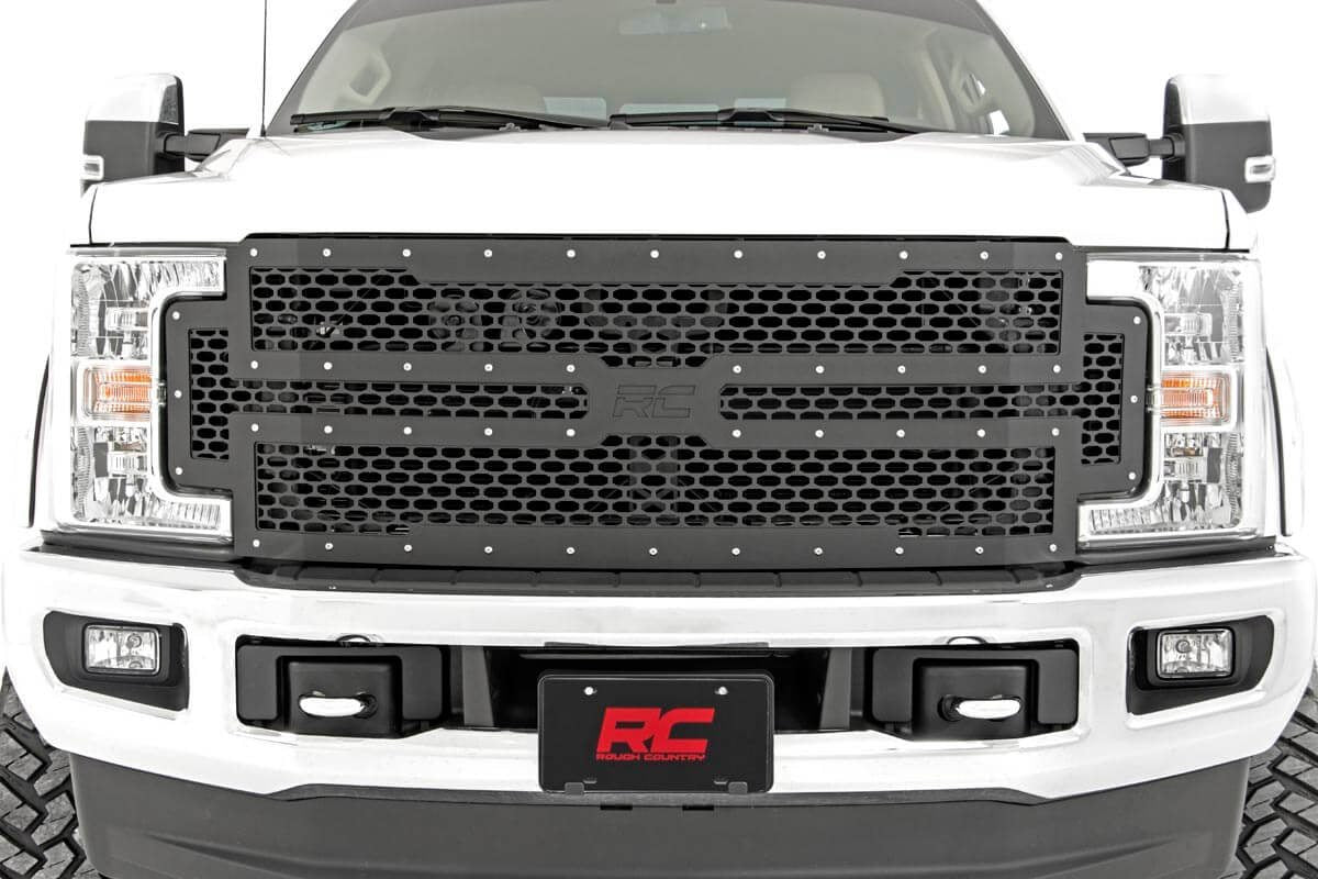 Mesh Grille | Ford F-250/F-350 Super Duty 2WD/4WD (2017-2019)