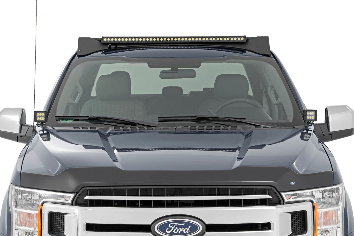 LED Light | Ditch Mount | 2" Chrome Pair | Wide Angle | Ford F-150 (15-23)