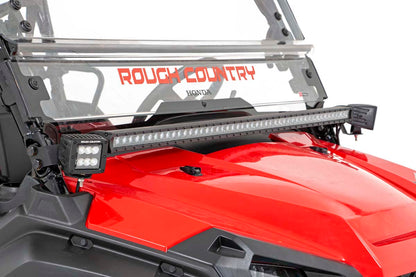 LED Light | Cage Mount | 50" Black Single Row | Honda Pioneer 1000/1000-5