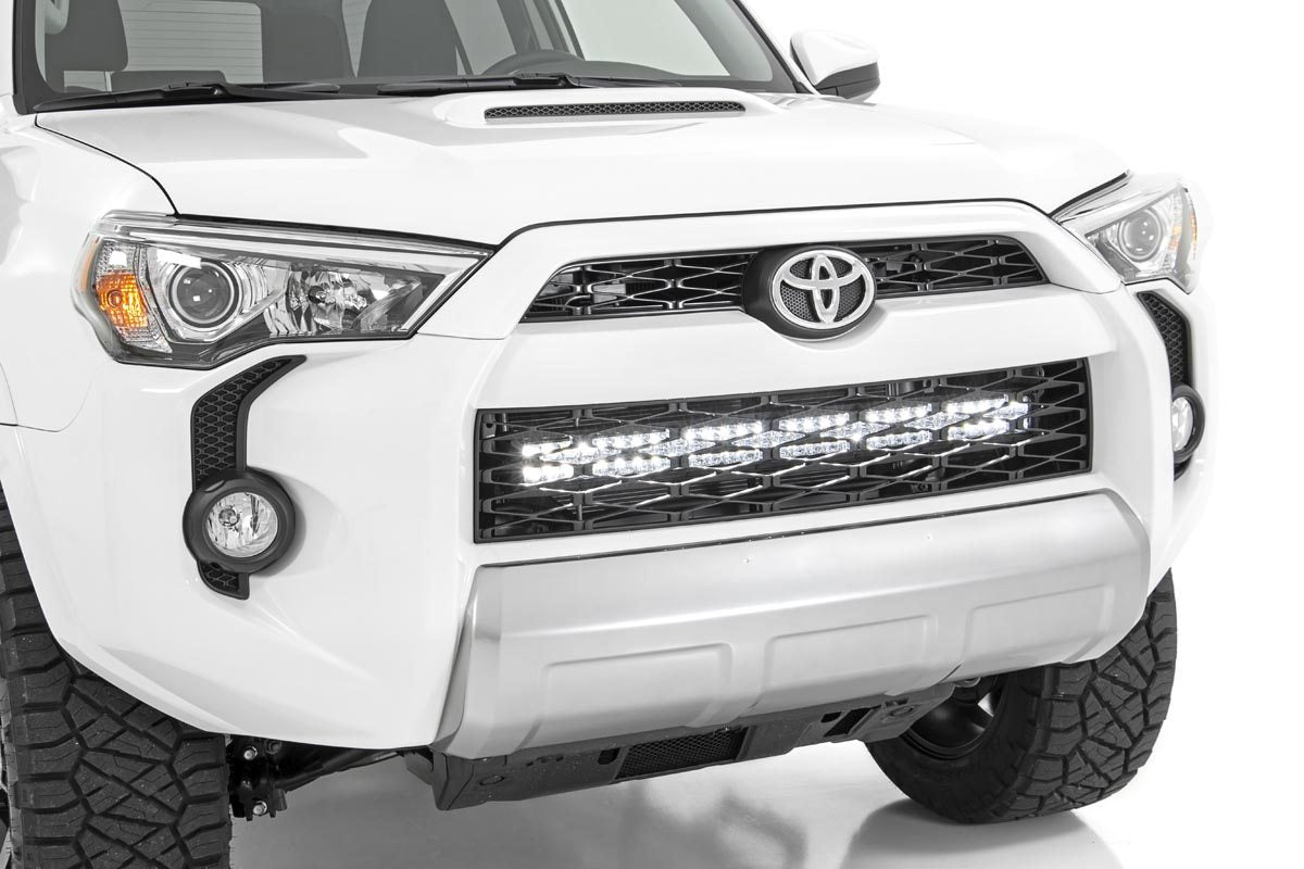 LED Light Kit | Bumper Mount | 30" Black Dual Row | White DRL | Toyota 4Runner (14-20)