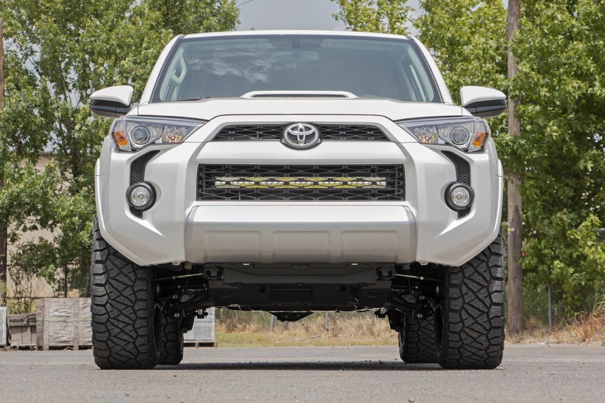 LED Light Kit | Bumper Mount | 30" Black Dual Row | White DRL | Toyota 4Runner (14-20)