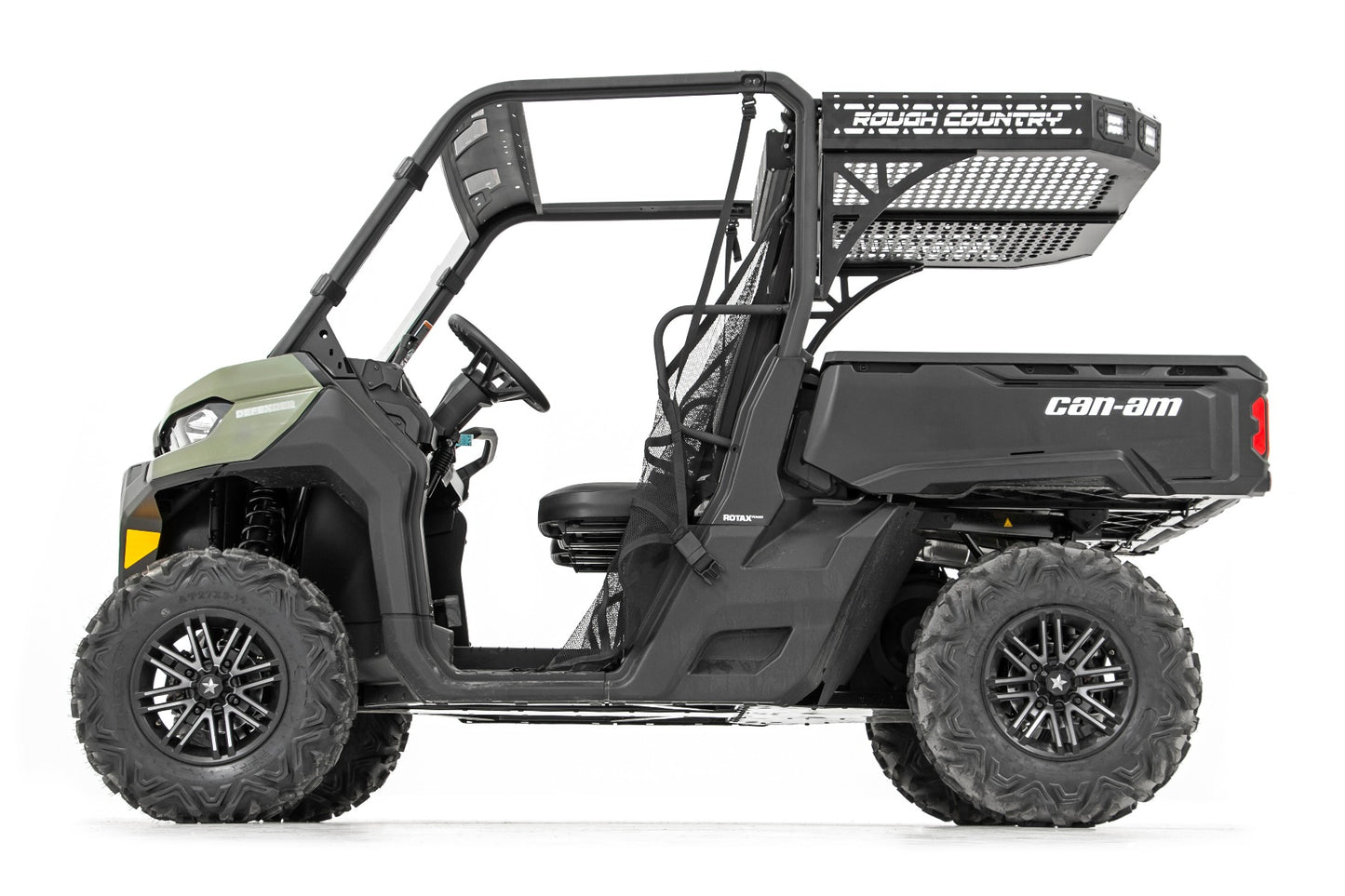 Cargo Rack | Dual 2" Black LED Pairs | Flush Mount | Can-Am Defender HD 5/HD 8/HD 9/HD 10