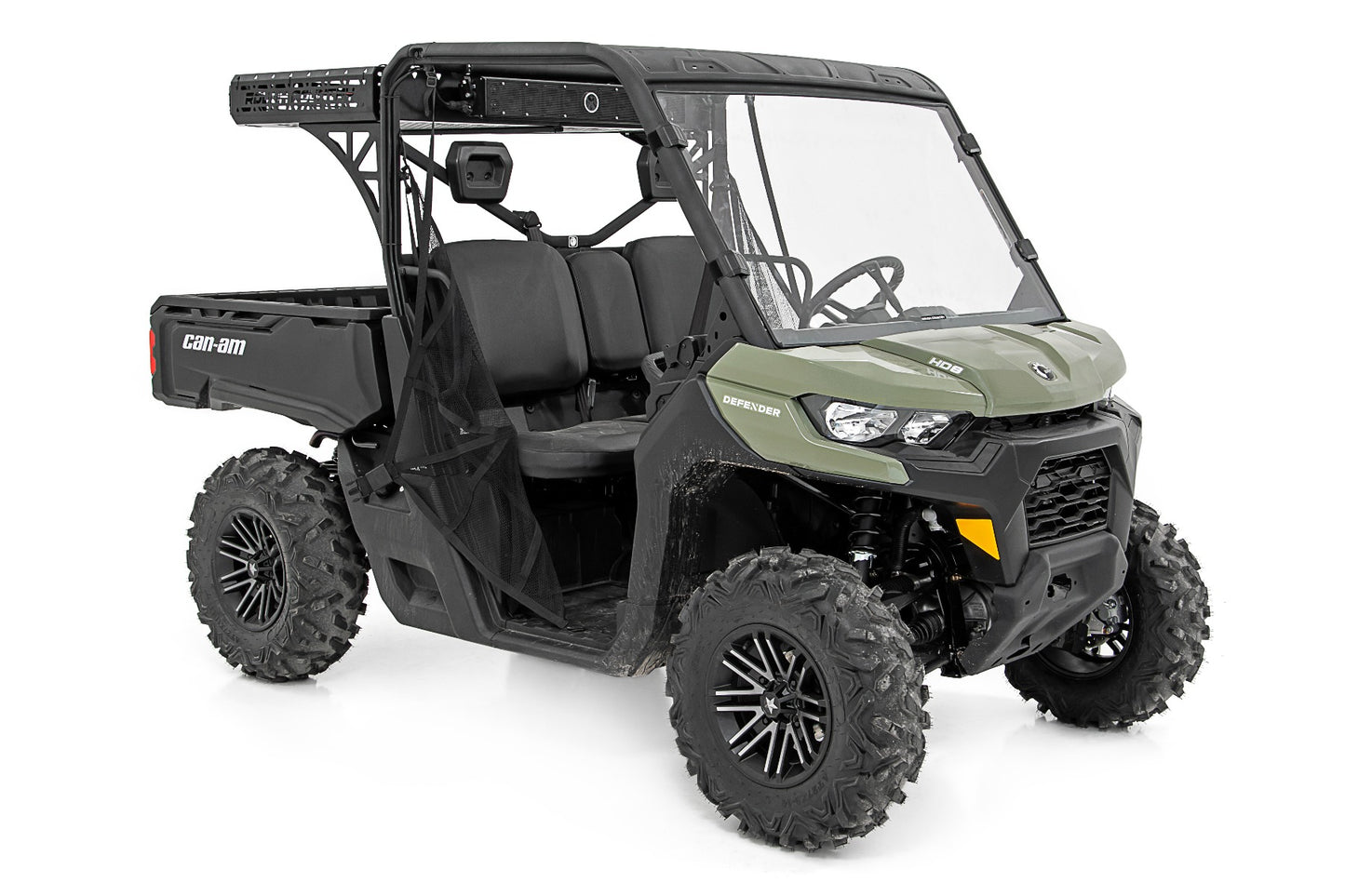 Cargo Rack | Dual 2" Black LED Pairs | Flush Mount | Can-Am Defender HD 5/HD 8/HD 9/HD 10