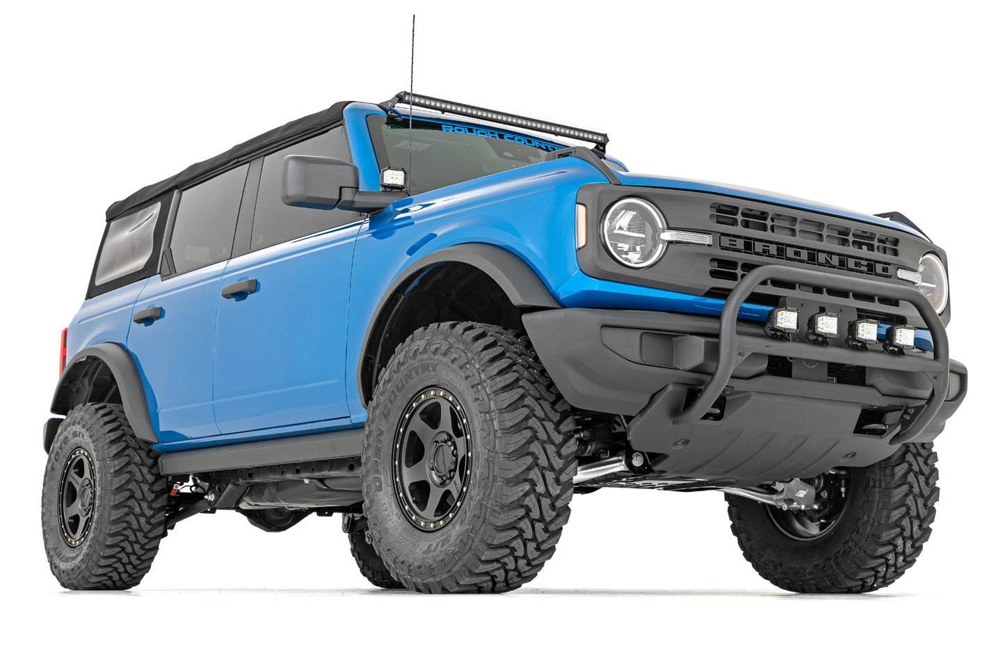 Nudge Bar | 20 Inch Chrome Single Row LED | Ford Bronco 4WD (21-23)