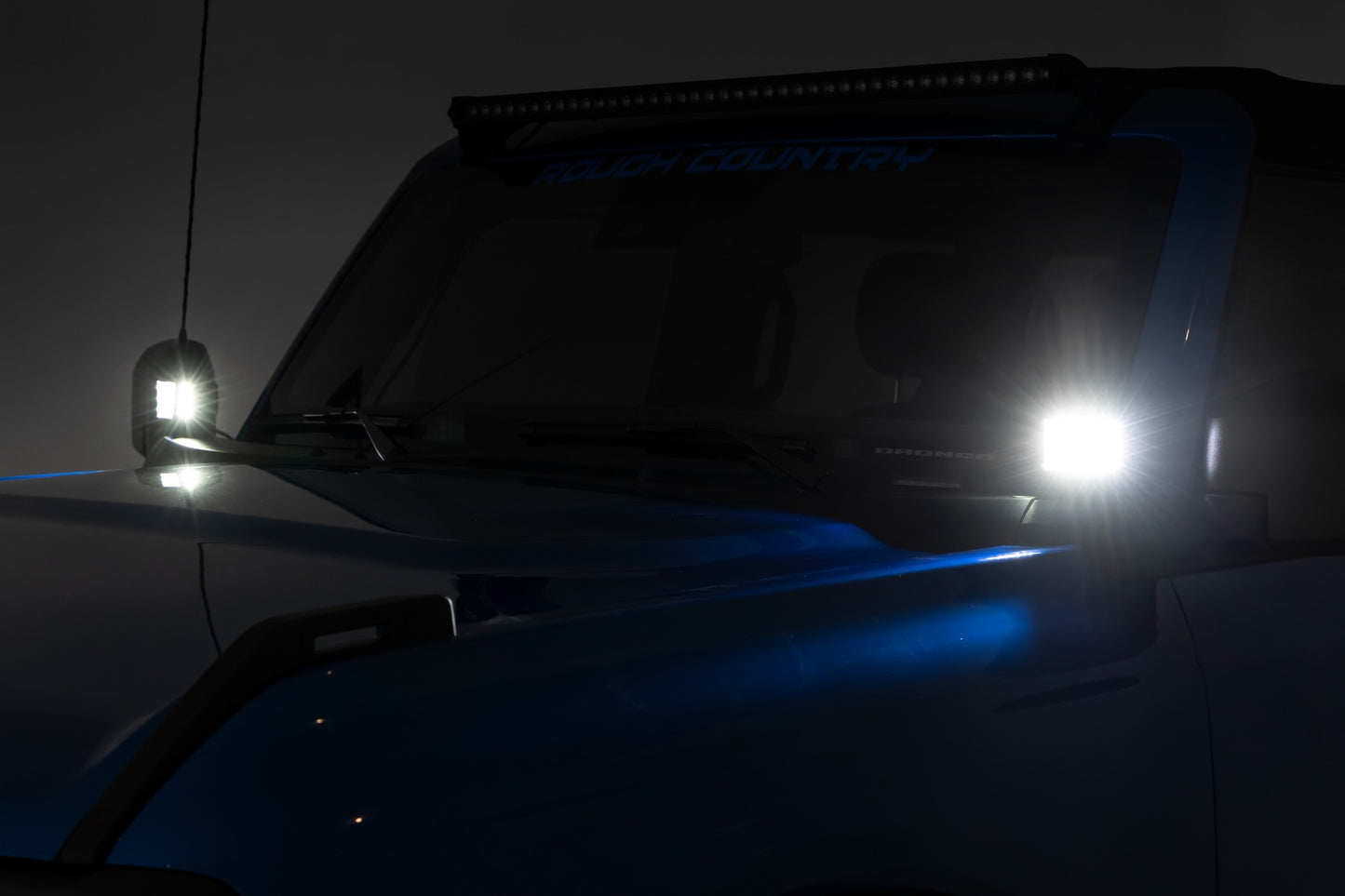 LED Light Kit | Ditch Mount | 2" Spectrum Pair | Spot Pattern | Ford Bronco (21-23)