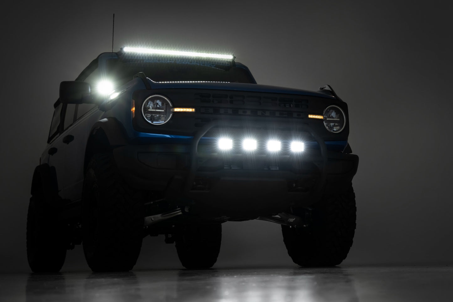 LED Light Kit | Upper Windshield | 40" Black Single Row | Ford Bronco (21-23)