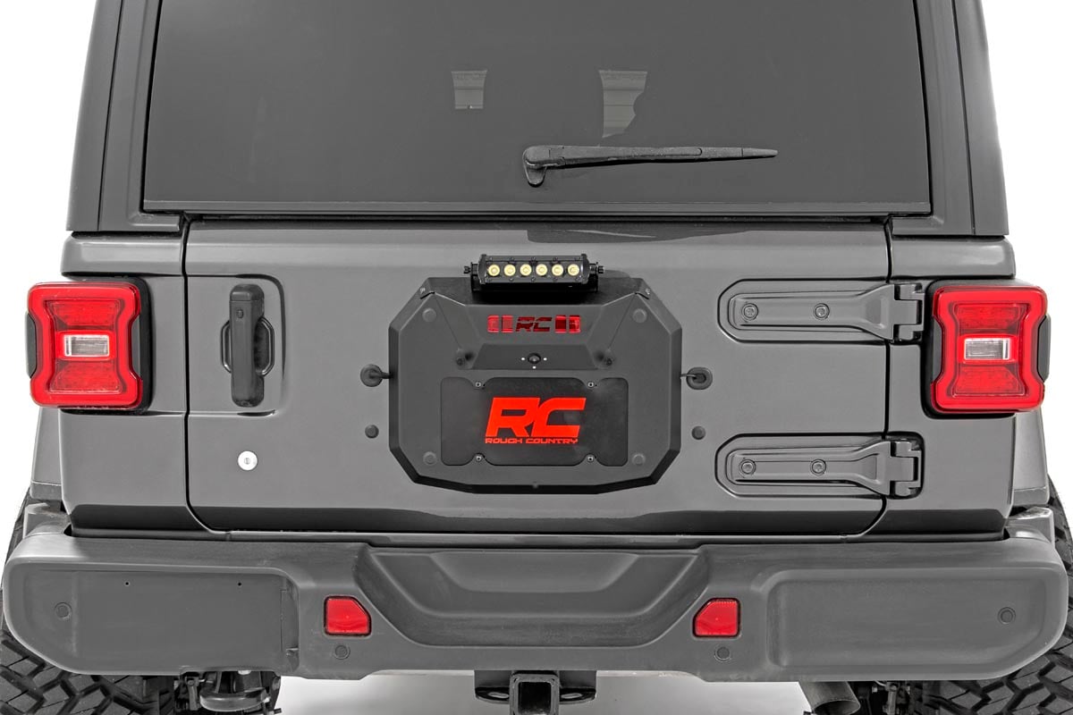 Spare Tire Carrier Delete | 8 Inch Chrome LED | Jeep Wrangler JL (18-23)