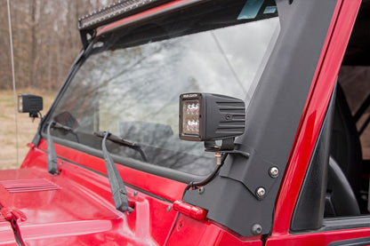 LED Light Mount | Lower A-Pillar | Pod | Jeep Wrangler TJ (97-06)