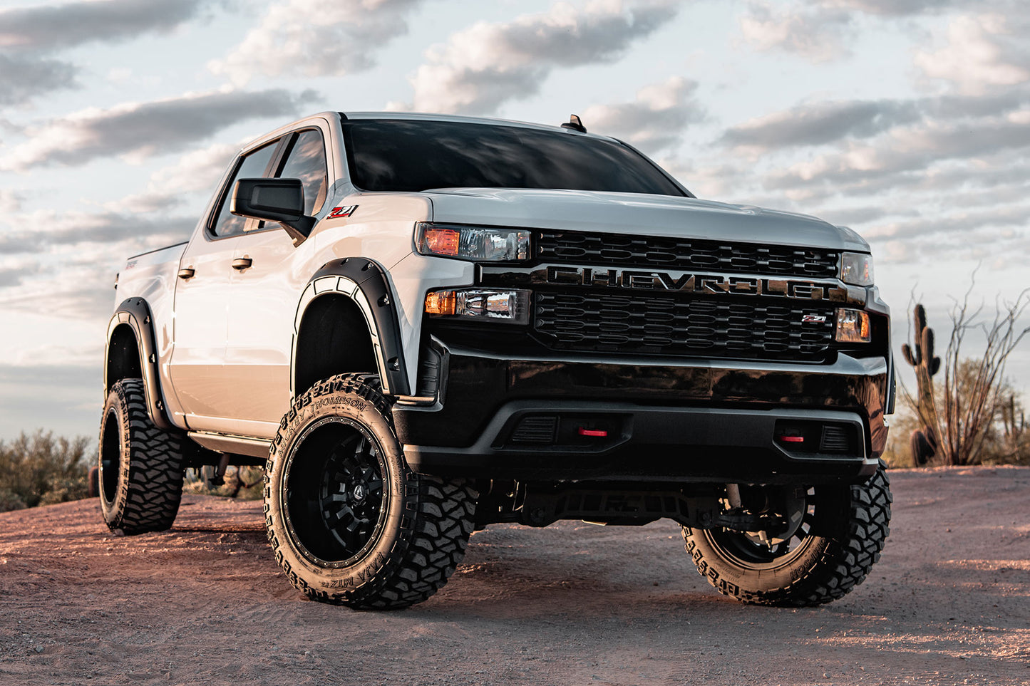 Defender Pocket Fender Flares | GAN Silver Ice Metallic | Chevy Silverado 1500 (19-23)
