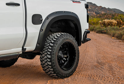Pocket Fender Flares | GAN Silver Ice Metallic | Chevy Silverado 1500 (19-21)