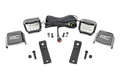 LED Light Kit | Rear Mount | 2" Chrome Pair | Wide Angle | Can-Am Maverick Sport