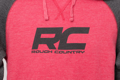 Rough Country Hoodie | Heater | Red/Gray | LG