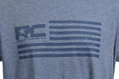 Rough Country T-Shirt | American Flag | Blue | 2XL