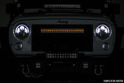 Chrome Series LED Light | 20 Inch | Dual Row | Amber DRL