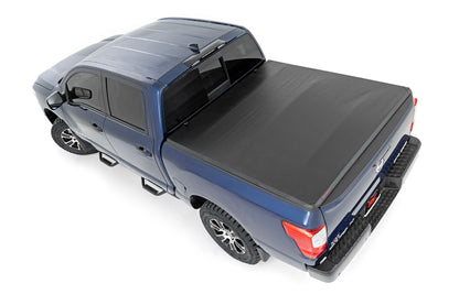 Bed Cover | Tri Fold | Soft | 5'7" Bed | No Utl Trk | Nissan Titan (17-23)