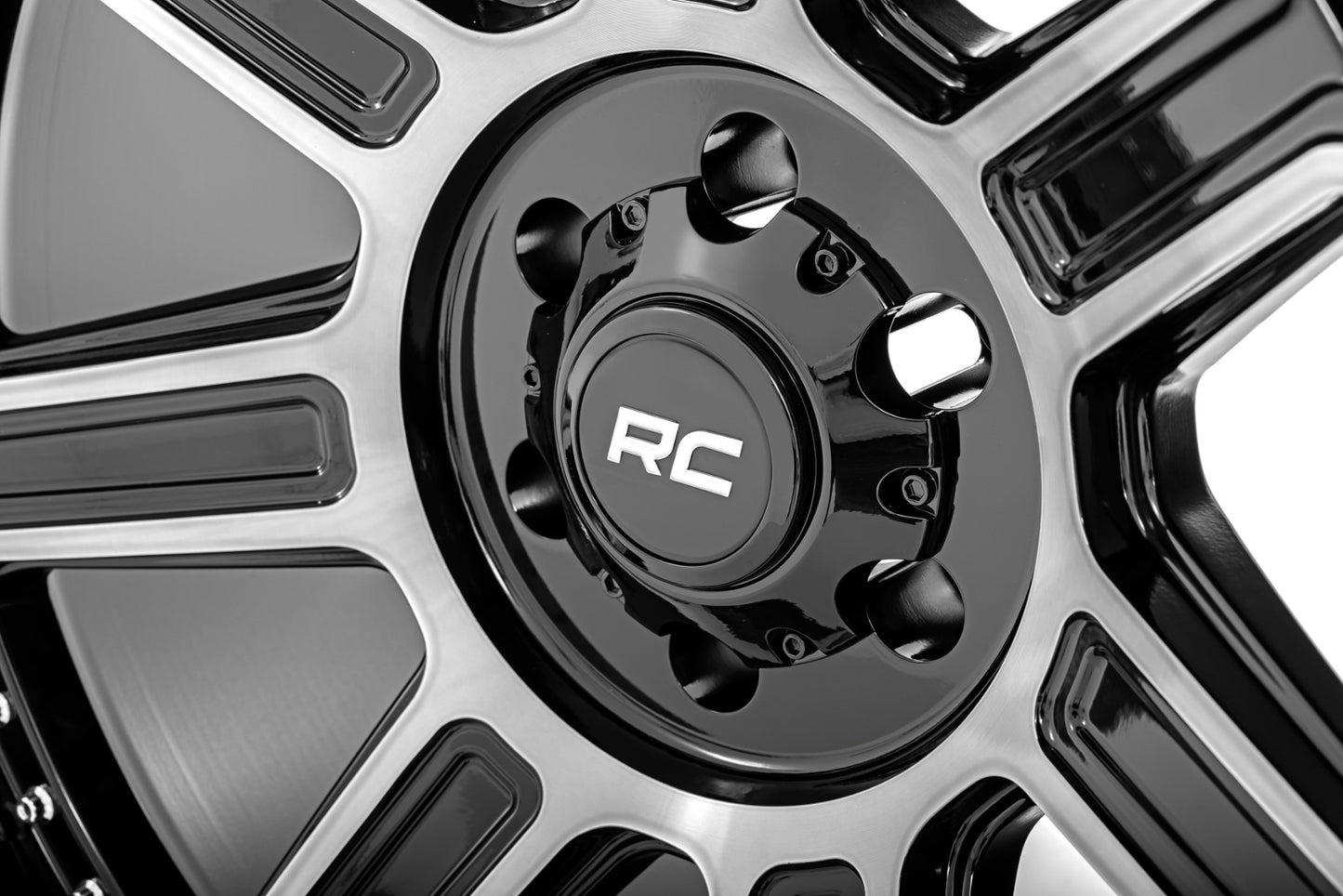 Rough Country 89 Series Wheel | One-Piece | Black Machined Gun Metal | 22x10 | 6x5.5 |  -25mm