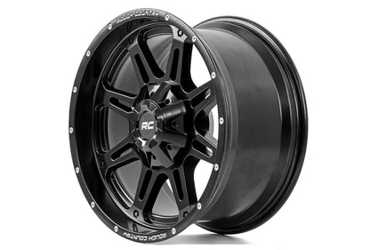 Rough Country 94 Series Wheel | One-Piece | Matte Black | 20x9 | 6x5.5/6x135 | 0mm