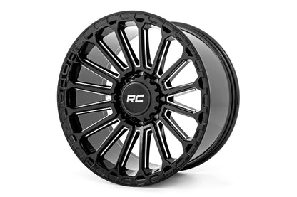 Rough Country 97 Series Wheel | One-Piece | Gloss Black | 20x10 | 6x5.5 | -18mm