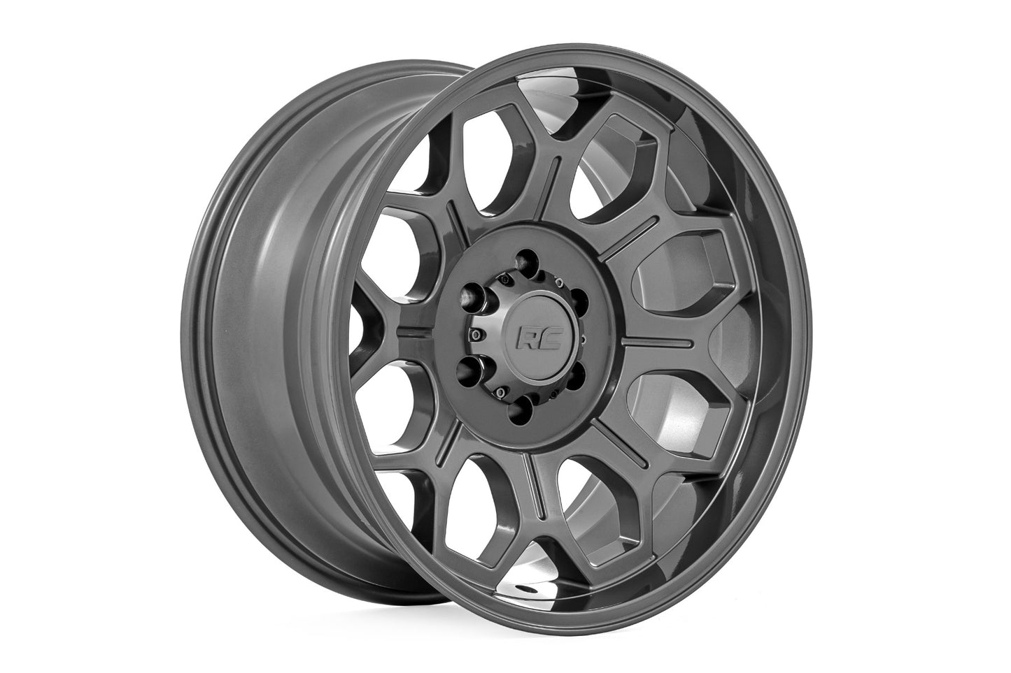 Rough Country 77 Series Wheel | One-Piece | Gunmetal Gray | 20x10 | 6x135 | -25mm