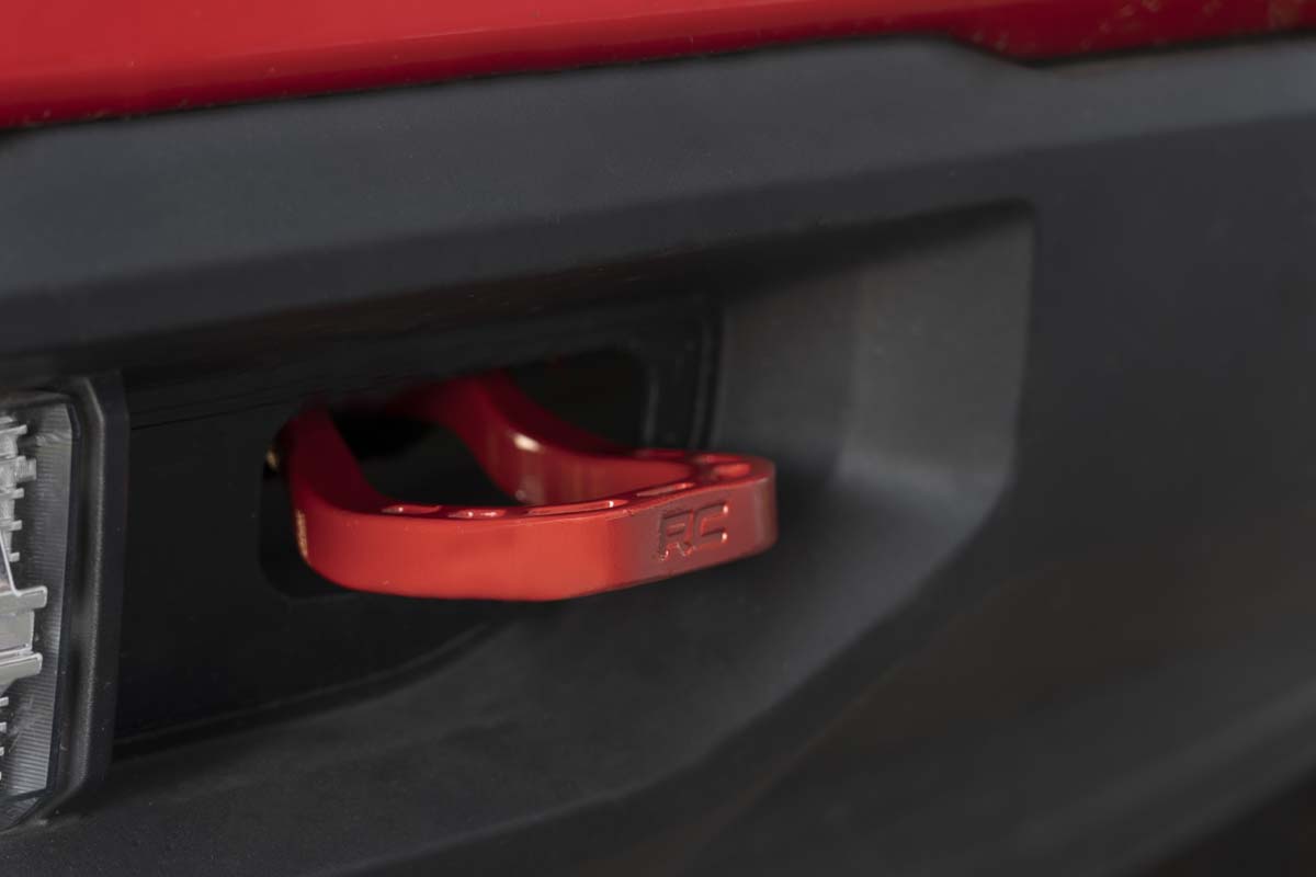 Tow Hooks | Forged | Red | Chevy Silverado 1500 2WD/4WD (2019-2023)