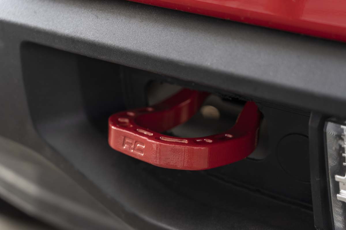 Tow Hooks | Forged | Red | Chevy Silverado 1500 2WD/4WD (2019-2023)