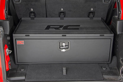 Storage Box | Metal | Slide Out Lockable Drawer | Jeep Wrangler JL (18-23)