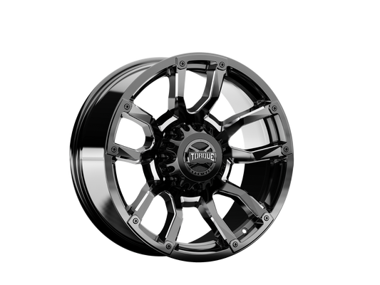 Torque Impact | Gloss Black w/Milled Accents | 20x9 | 8x180 | 0mm