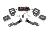 LED Light Kit | Ditch Mount | 2" Black Pair | Flood | Toyota Tacoma (05-15) - Off Road Canada