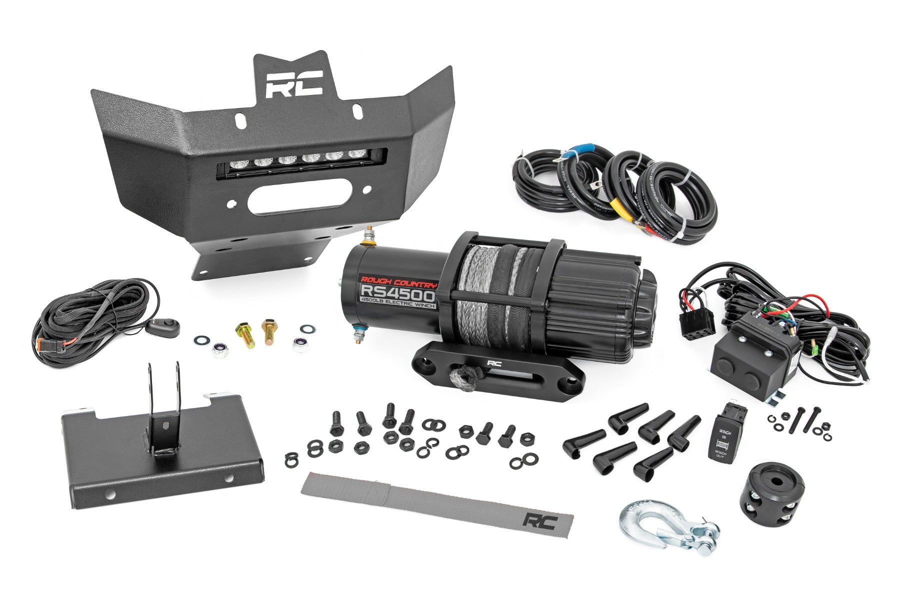Winch Bumper | 4500-Lb Winch | Black Series LED | 6" Light | Can-Am Renegade - Off Road Canada