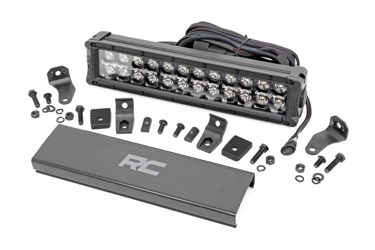 Black Series LED Light | 12 Inch | Dual Row | White DRL - Off Road Canada