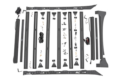 Roof Rack | FR & RR 40 Inch Single Row BLK LEDs | Ford F-150 (15-18) - Off Road Canada