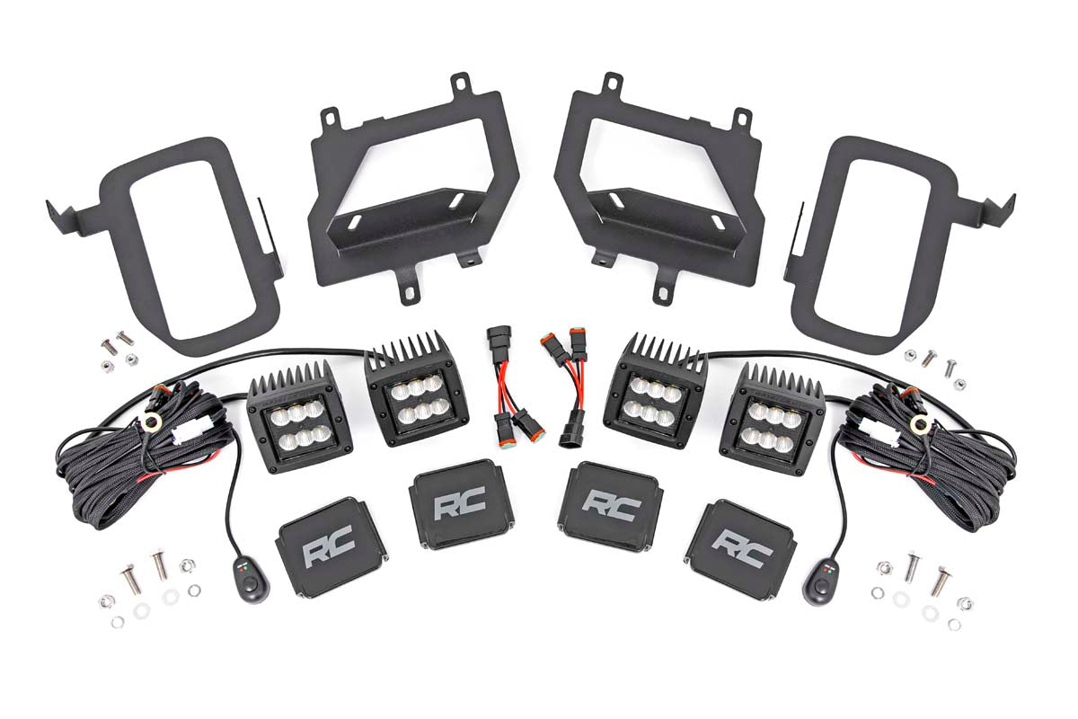 LED Light Kit | Fog Mount | Dual 2" Black Pairs | Spot/Flood | Ford F-150 (15-17) - Off Road Canada