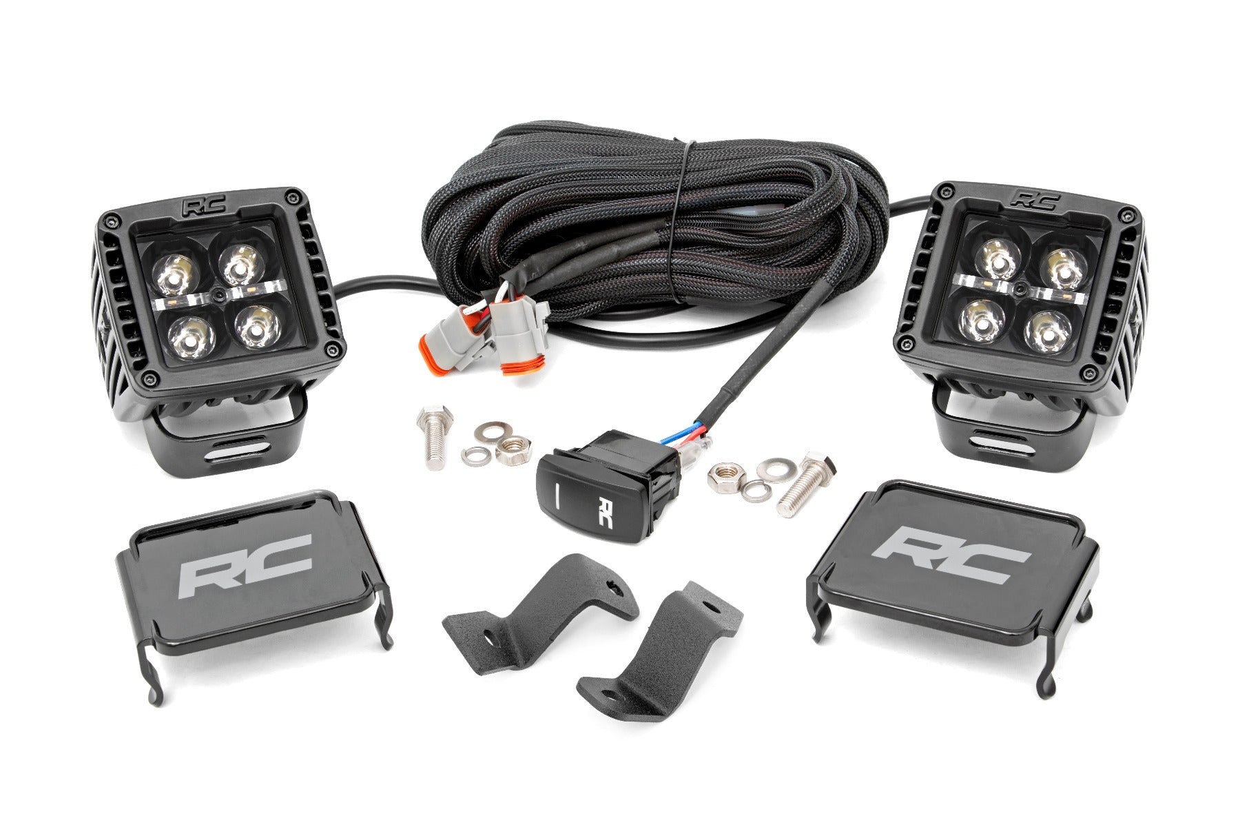 LED Light Pair | Ditch Mount | 2" Black DRL | Ford F-150 (15-23)/F-150 Lightning (22-23) - Off Road Canada