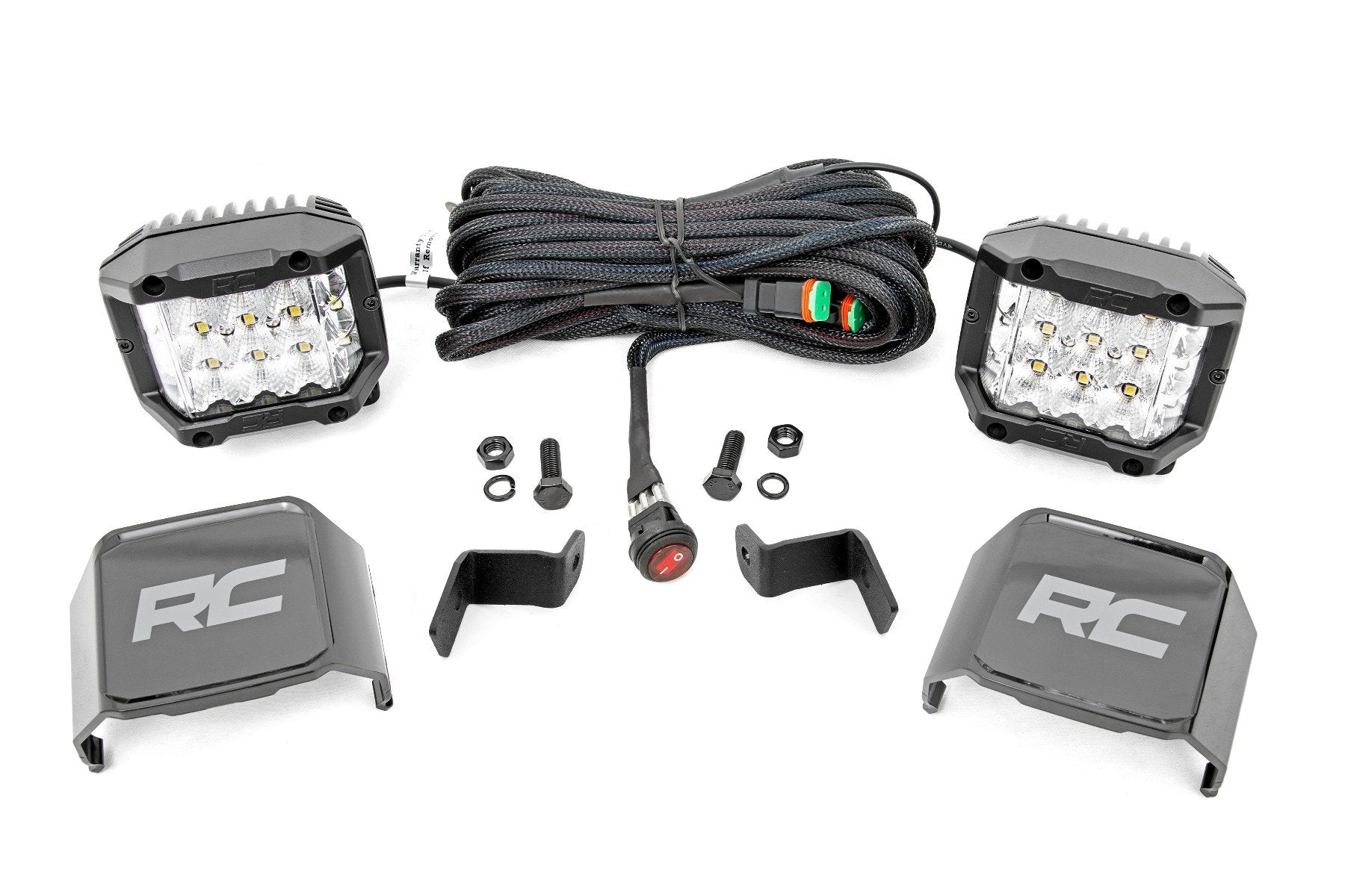 LED Light | Ditch Mount | 2" Chrome Pair | Wide Angle | Ford F-150 (15-23) - Off Road Canada