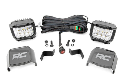 LED Light | Ditch Mount | 2" Chrome Pair | Wide Angle | Ford F-150 (15-23) - Off Road Canada