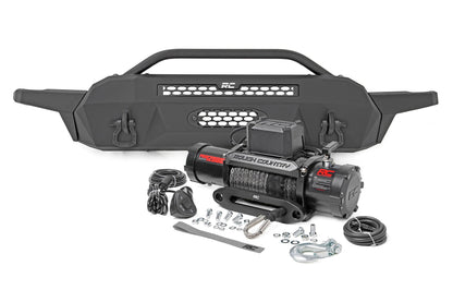 Front Bumper | High Clearance | 12000-Lb Pro Series Winch | Synthetic Rope Toyota Tacoma 4WD (16-23) - Off Road Canada