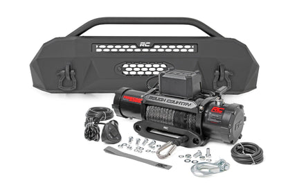 Front Bumper | Hybrid | 9500-Lb Pro Series Winch | Synthetic Rope | Toyota Tacoma (16-23) - Off Road Canada