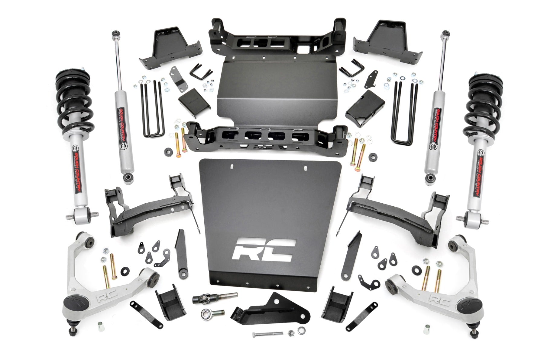 7 Inch Stamped Steel LCA Lift Kit | Forged UCA | Bracket | N3 Struts | Chevy/GMC 1500 (16-18) - Off Road Canada