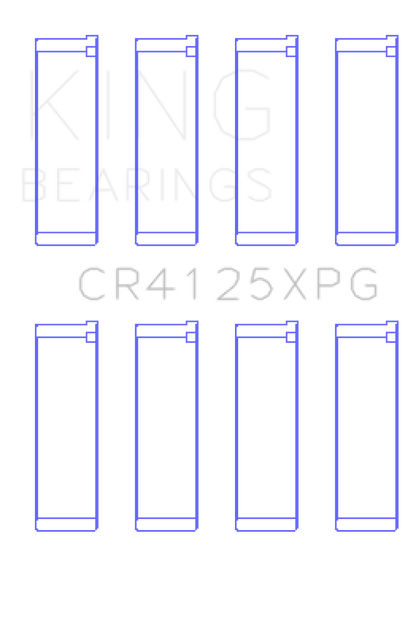 King Subaru EJ20/EJ22/EJ25 (Suites 52mm Journal Size) Tri-Metal Perf Rod Bearing Set - Size +0.5mm