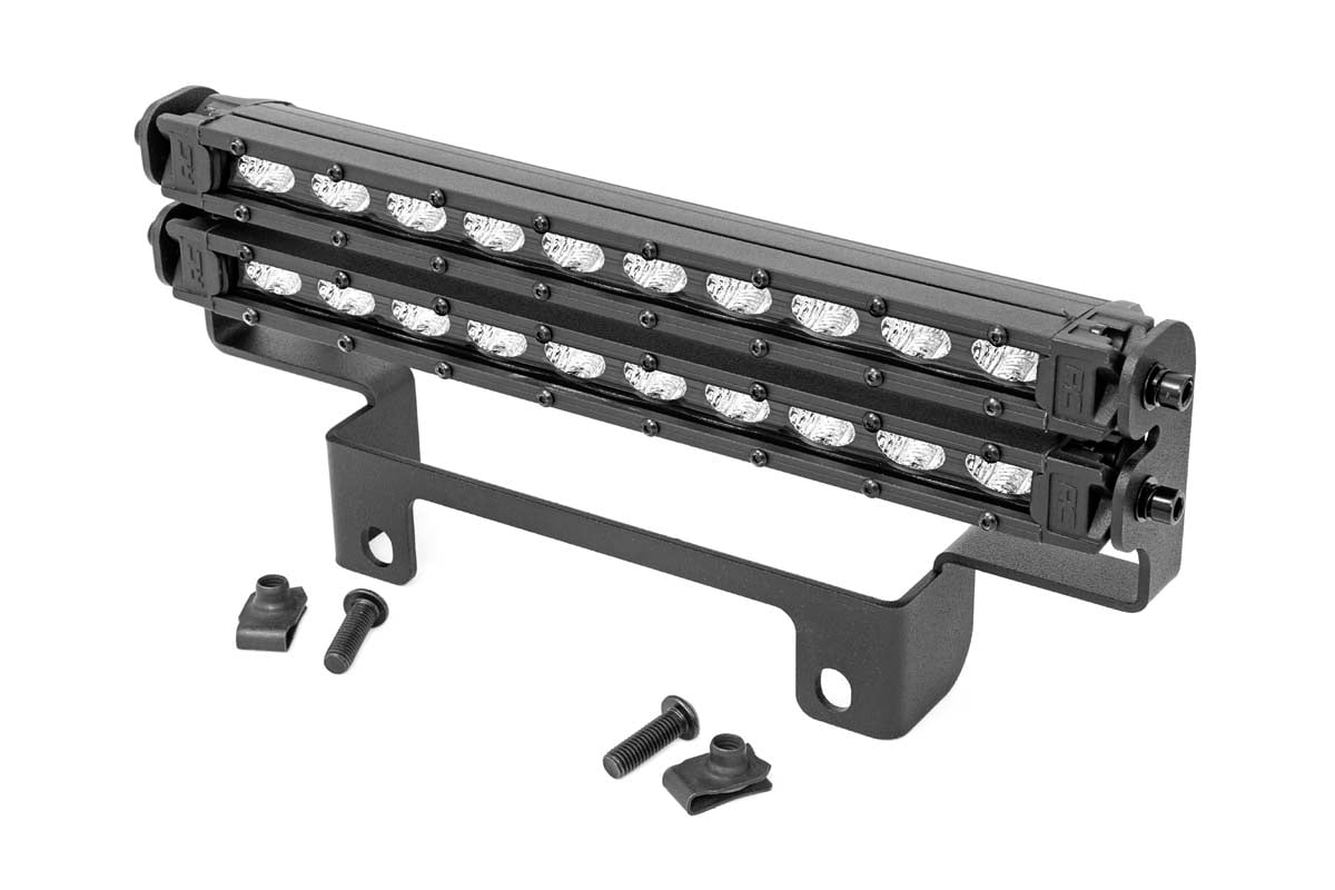 LED Light | Bumper Mount | 10" Black Slimline Pair | Honda Pioneer 1000/Pioneer 1000-5 - Off Road Canada