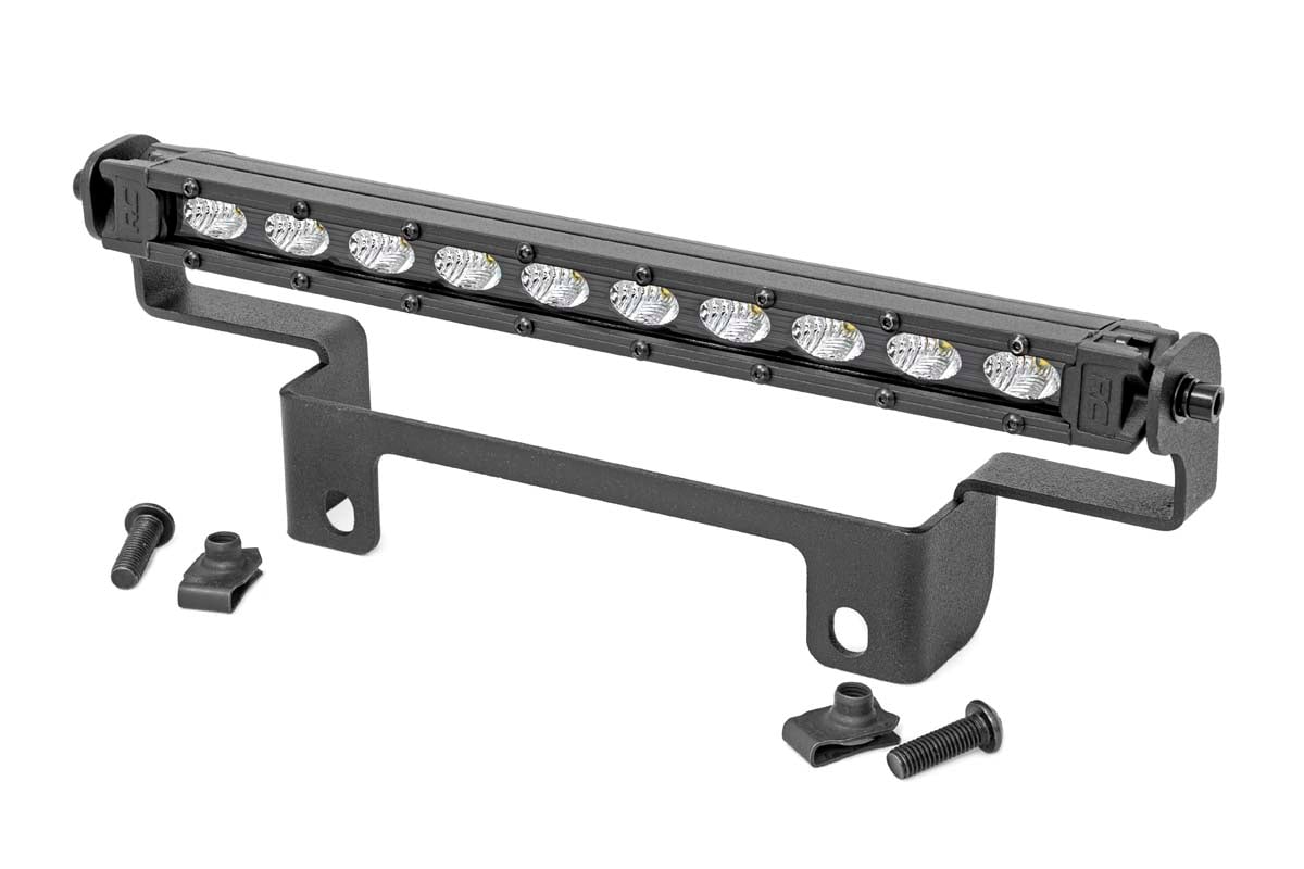 LED Light | Bumper Mount | 10" Black Slimline | Honda Pioneer 1000/Pioneer 1000-5 - Off Road Canada