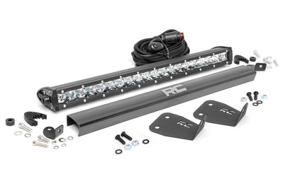 LED Light Kit | Bumper Mount | 20" Chrome Single Row | Ford Bronco Sport (21-23) - Off Road Canada