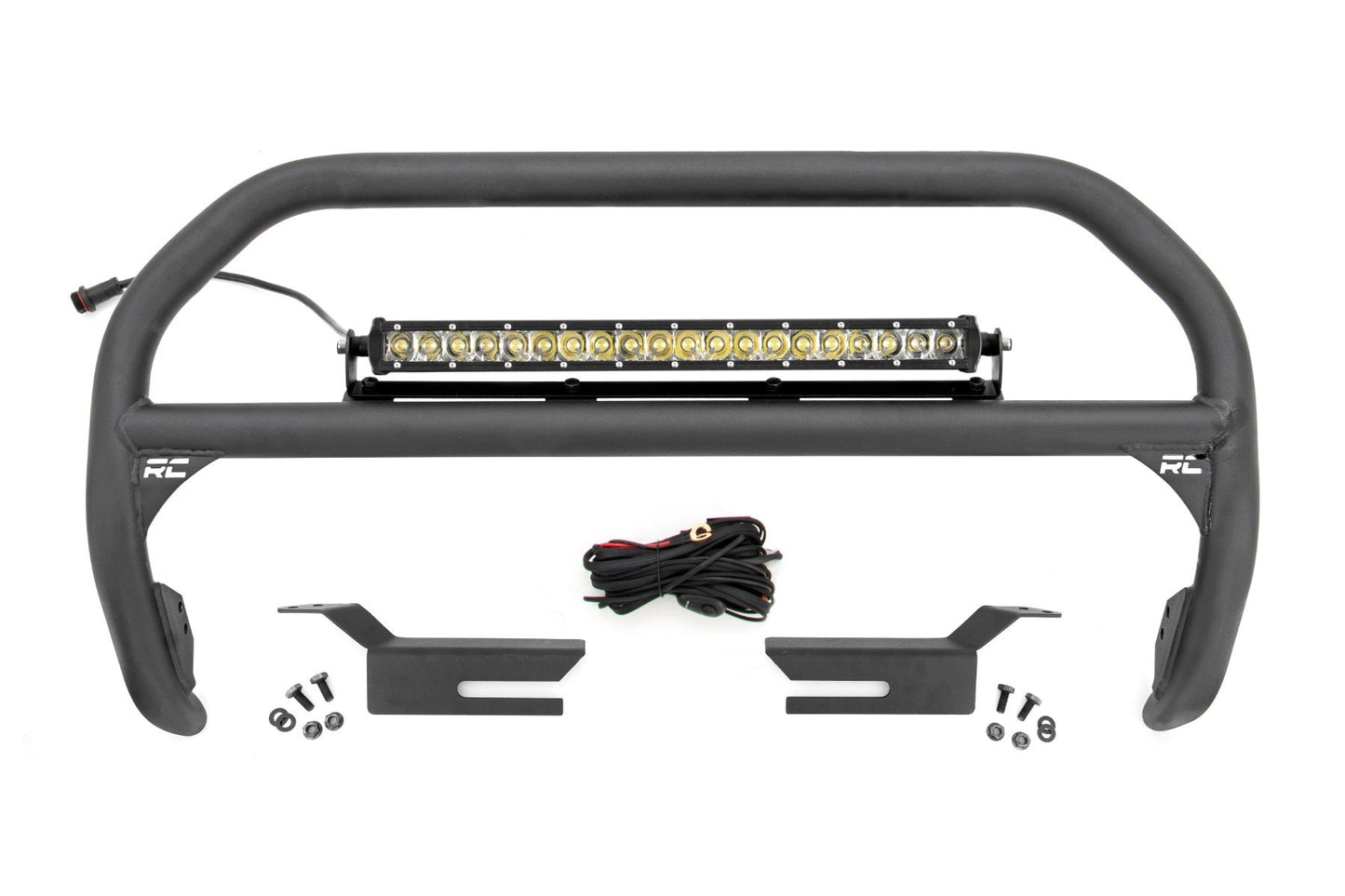 Nudge Bar | 20 Inch Chrome Single Row LED | Ford Bronco 4WD (21-23) - Off Road Canada