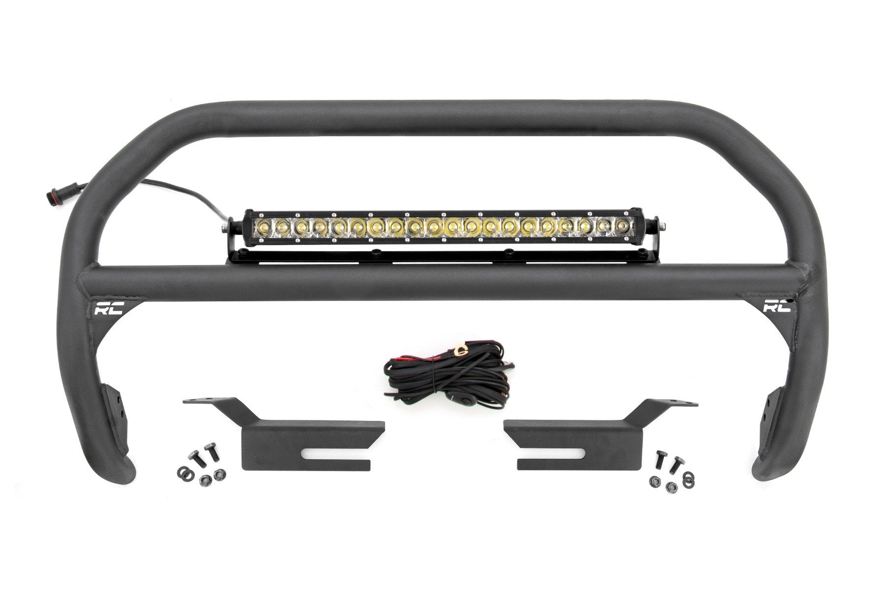 Nudge Bar | 20 Inch Chrome Single Row LED | Ford Bronco 4WD (21-23) - Off Road Canada