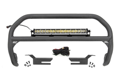 Nudge Bar | 20 Inch Chrome Single Row LED | Ford Bronco 4WD (21-23) - Off Road Canada