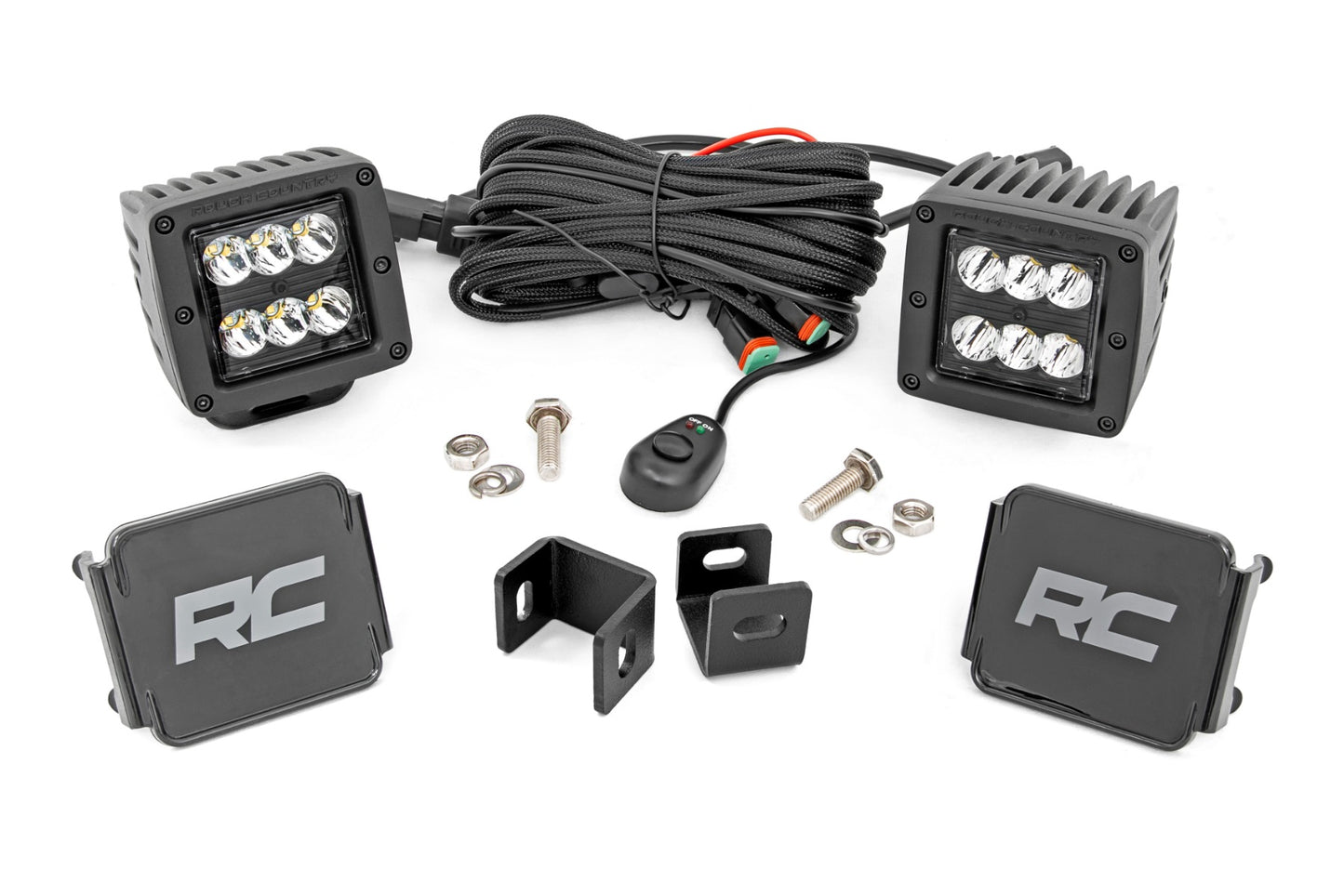 LED Light Kit | Ditch Mount | 2" Black Pair | Spot | Toyota Tundra (22-23) - Off Road Canada