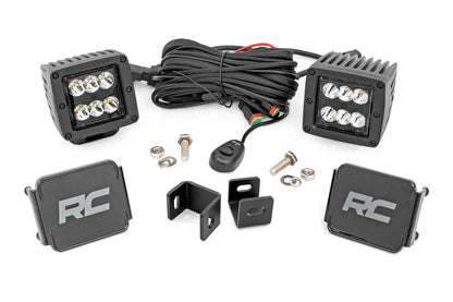 LED Light Kit | Ditch Mount | 2" Black Pair | Spot | Toyota Tundra (22-23) - Off Road Canada