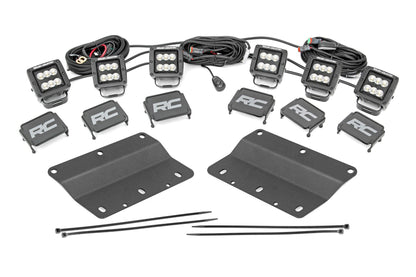 LED Light Kit | Fog Mount | Triple 2" Black Pair | Flood | Ford Bronco (21-23) - Off Road Canada