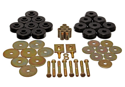 Energy Suspension Body Mount Set Exc. Convertible - Black